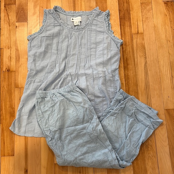 Ella Simone Light Blue Sleeveless Top and Pants Set - Size Medium - Picture 1 of 9